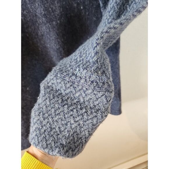 MARMOT BTunic Sweater Wool Blend Blue Women Medium Outdoor Athletic - Picture 3 of 5